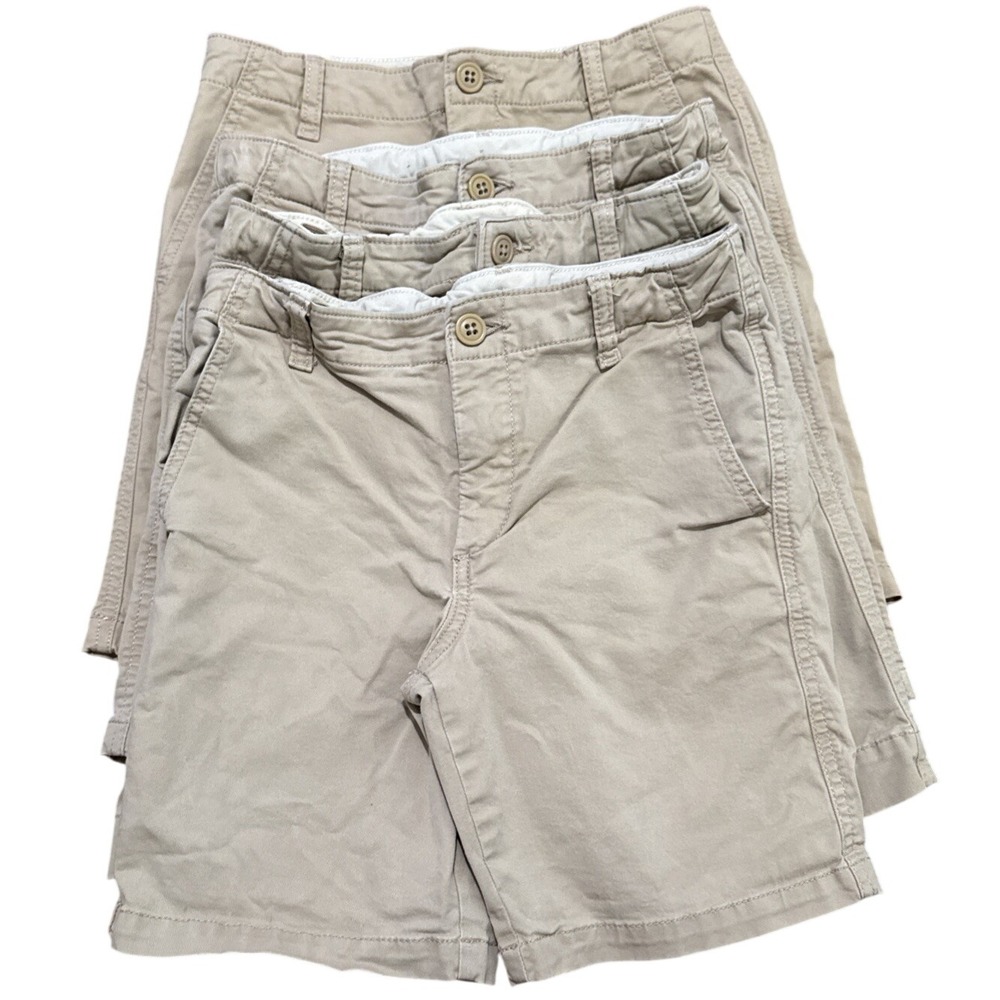Boys Youth Gap Chino Uniform Shorts Khaki Lot‎ Of 4 Size 12